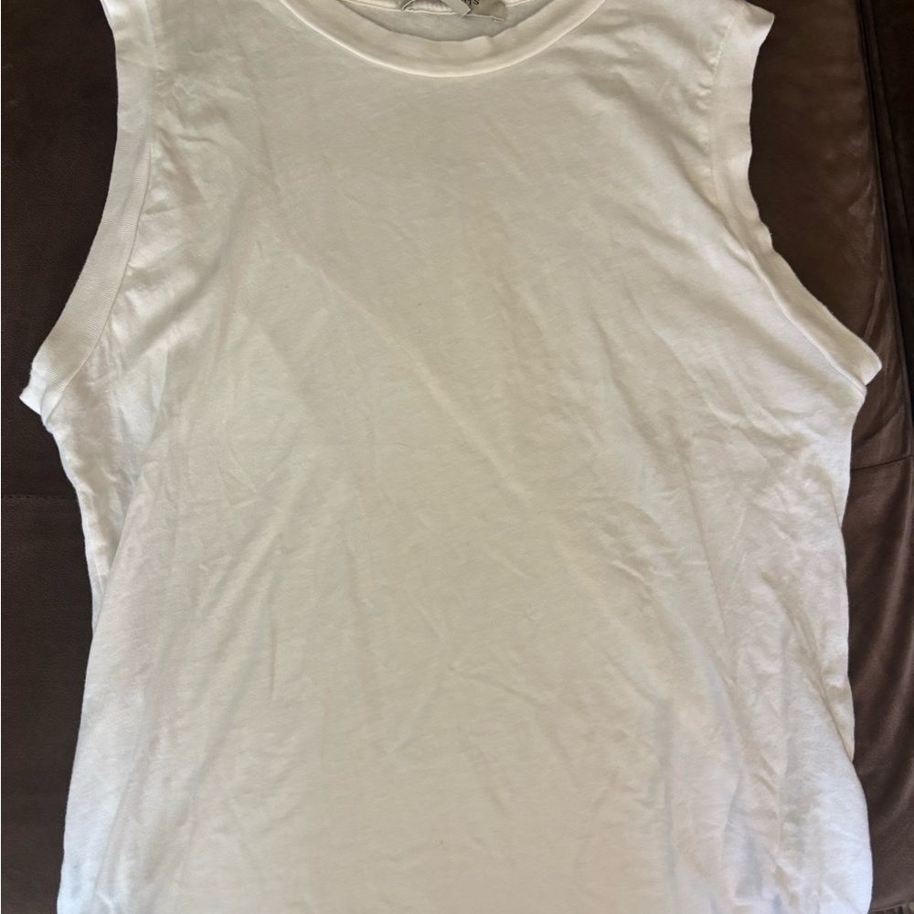 All Saints White Sleeveless Tank